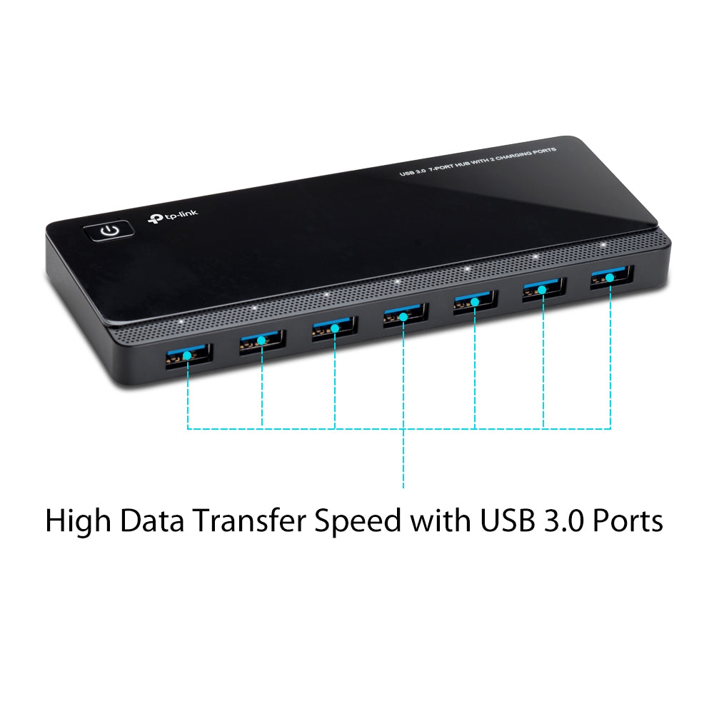 TP-Link UH720 USB 3.0 7-Port Hub with 2 Charging Ports