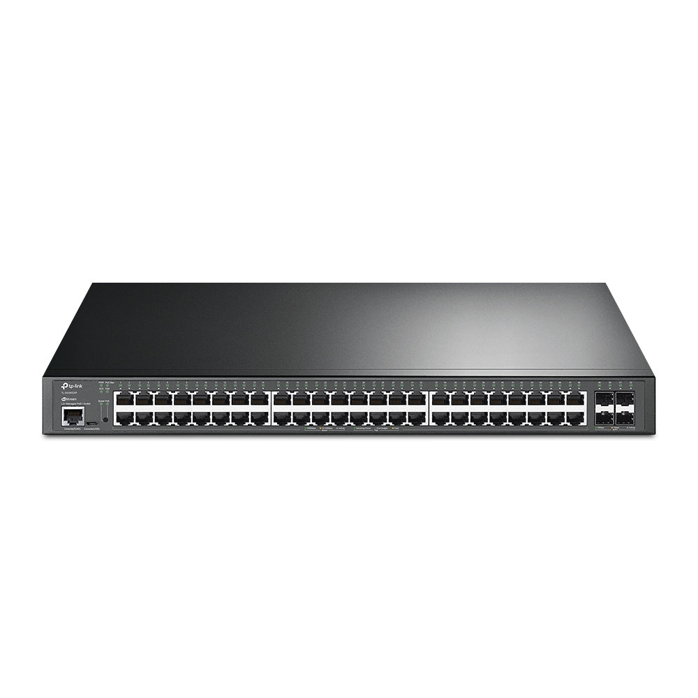 TP-Link TL-SG3452XP 48-Port Gigabit L2+ Managed Switch with 4 SFP+ Slots and 48 PoE+ Ports