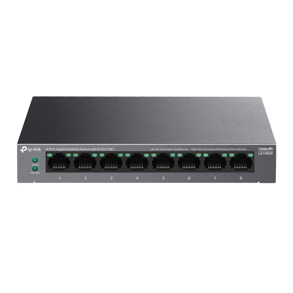 TP-Link LS108GP 8-Port Gigabit PoE Switch
