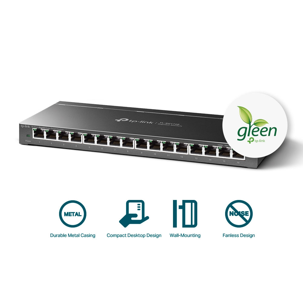 TP-Link TL-SG116E 16-Port Gigabit Easy Smart Switch