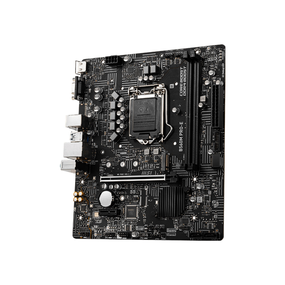 MSI B560M PRO-E Motherboard - LGA 1200, DDR4, PCIe 4.0, Micro-ATX