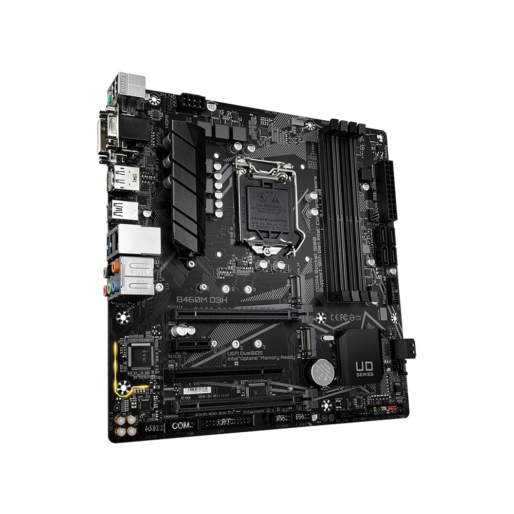 Gigabyte B460M D3H Motherboard - LGA 1200, Intel B460, DDR4, Micro ATX