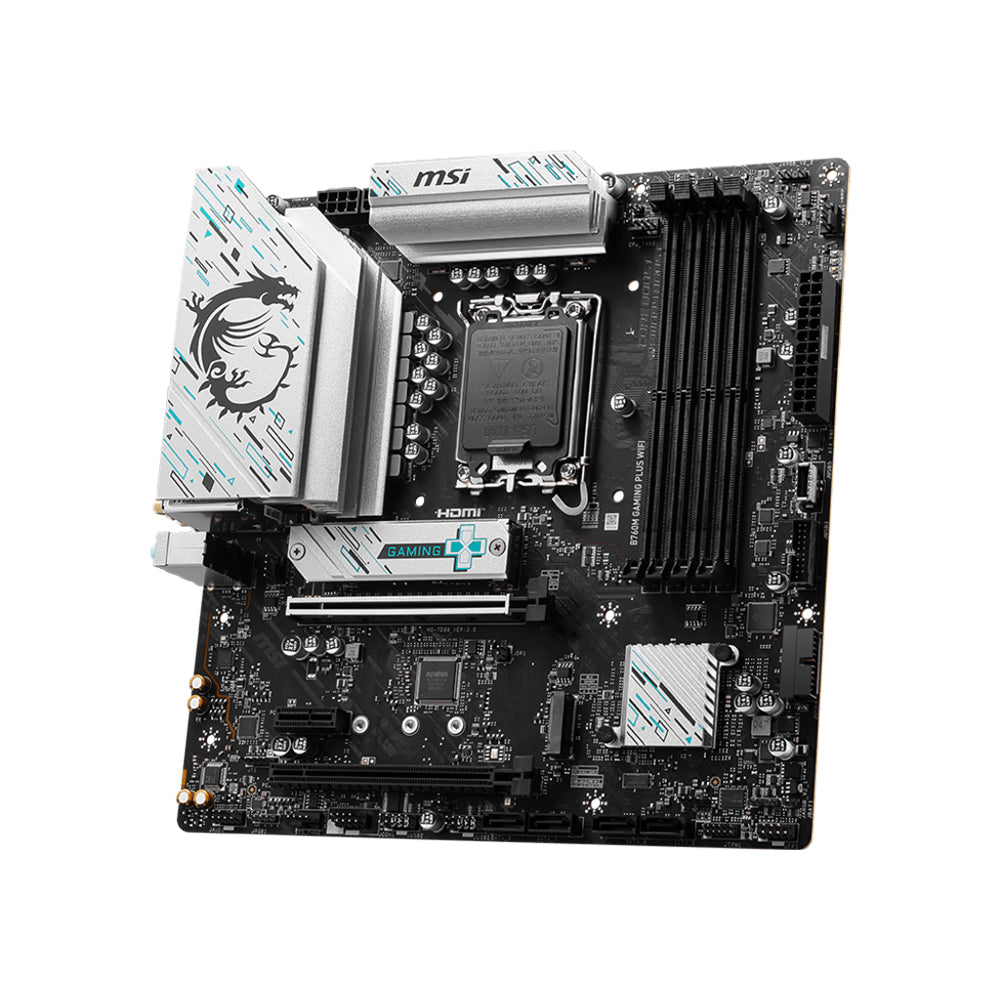 MSI B760M Gaming Plus WIFI Motherboard - DDR5, LGA 1700, High-Speed Connectivity