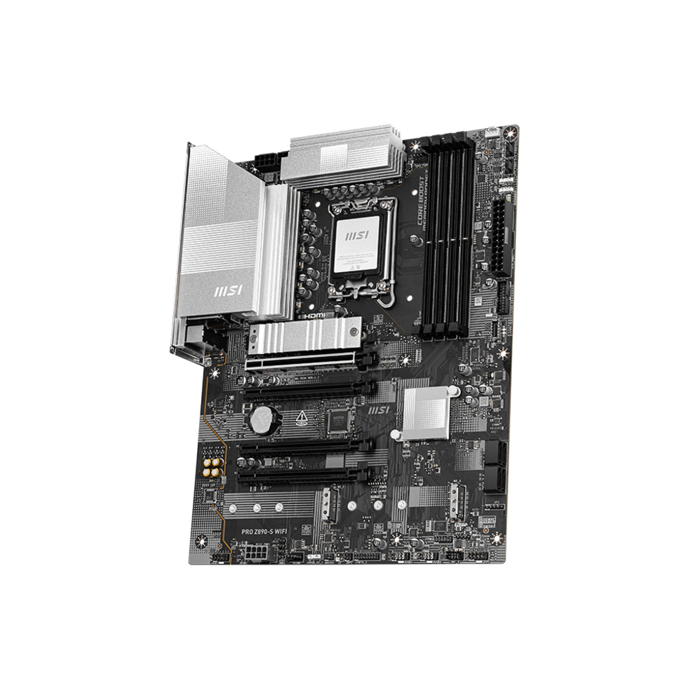 MSI PRO Z890-S WIFI Motherboard - LGA 1851, DDR5, PCIe 5.0, ATX