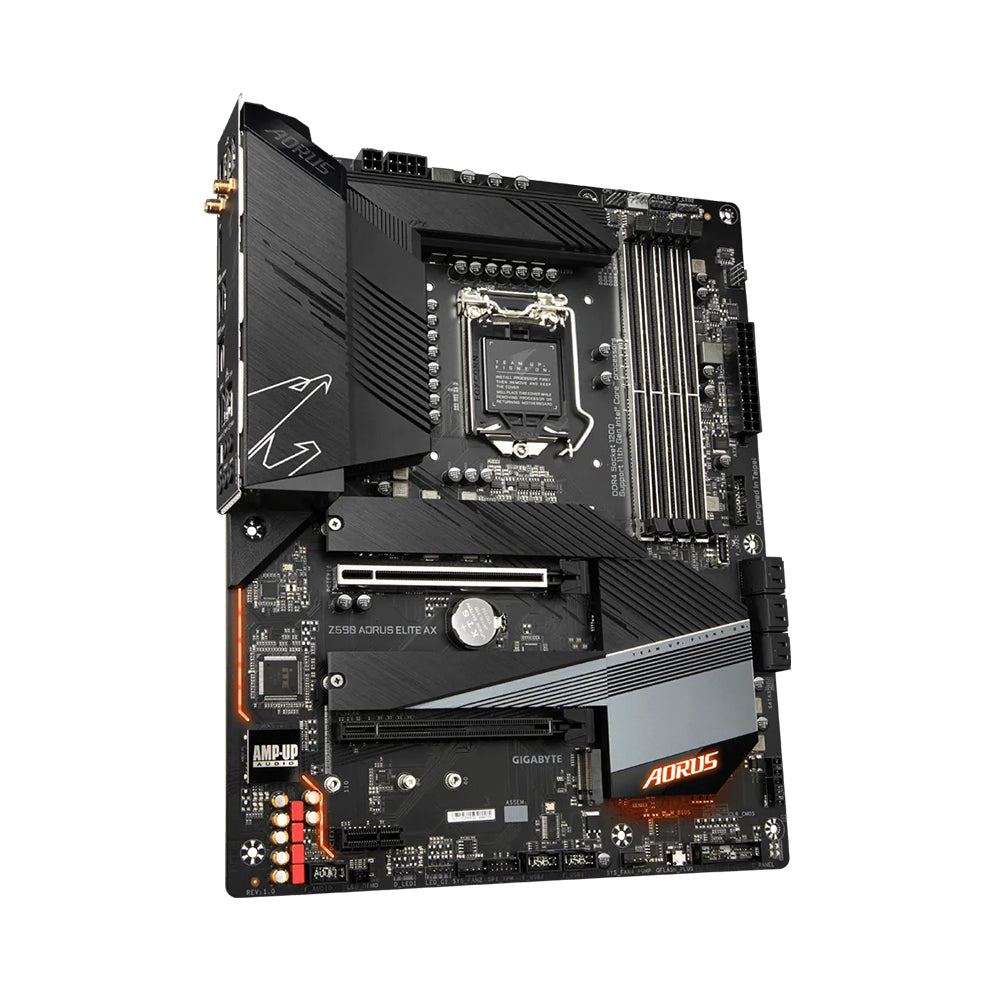 Gigabyte Z590 AORUS ELITE AX Motherboard - LGA 1200, Intel Z590, DDR4, ATX
