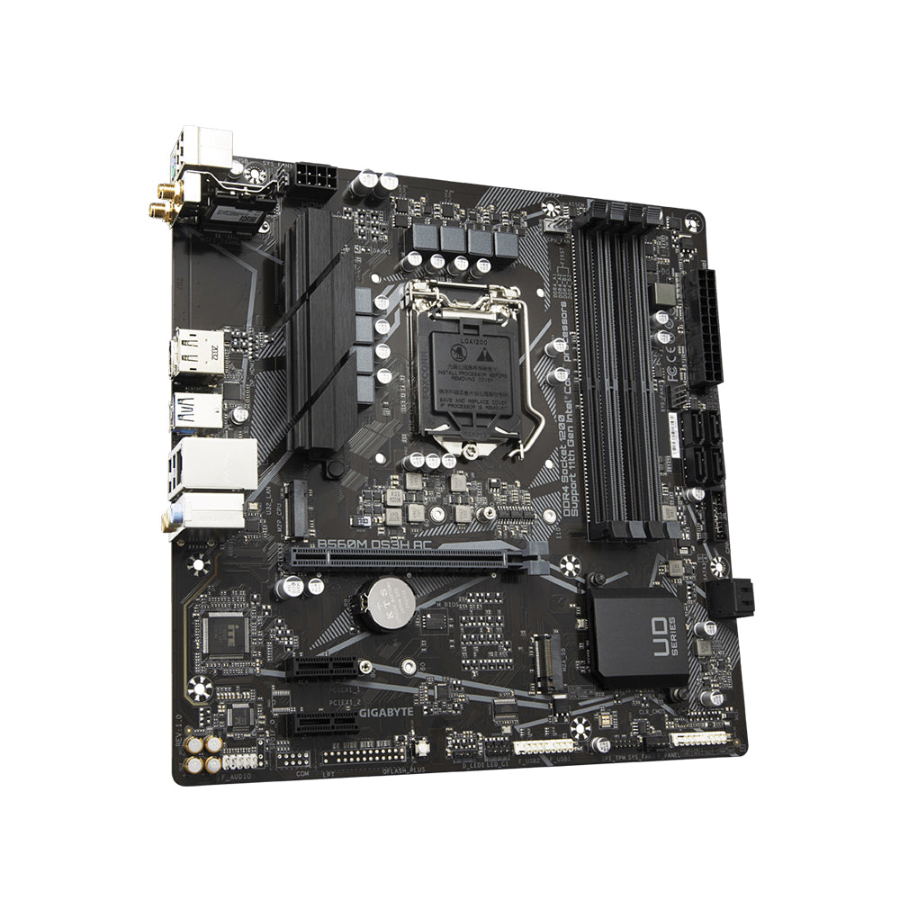 Gigabyte B560M DS3H AC Motherboard - LGA 1200, Intel B560, DDR4, Micro ATX