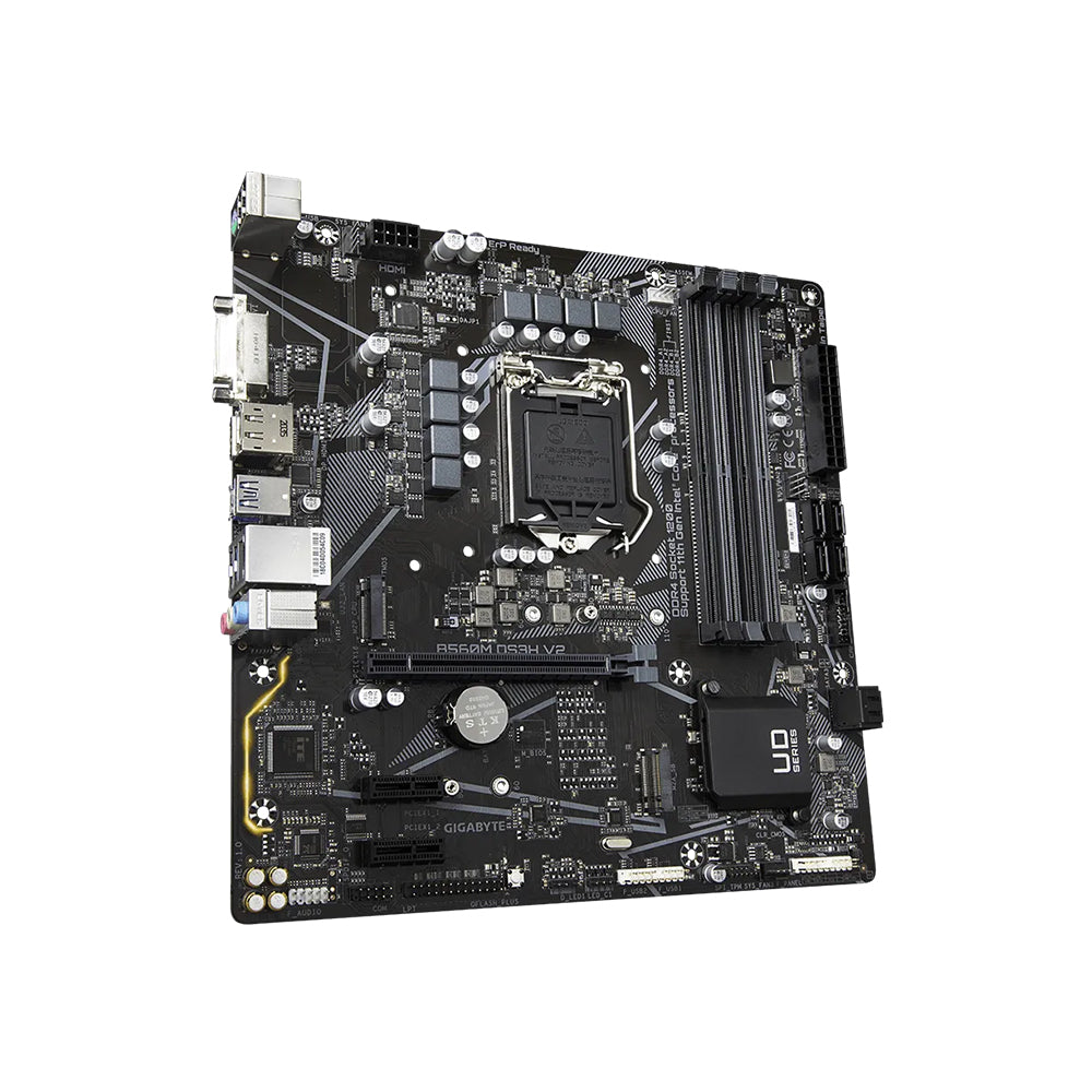 Gigabyte B560M DS3H V2 Motherboard - LGA 1200, Intel B560, DDR4, Micro ATX