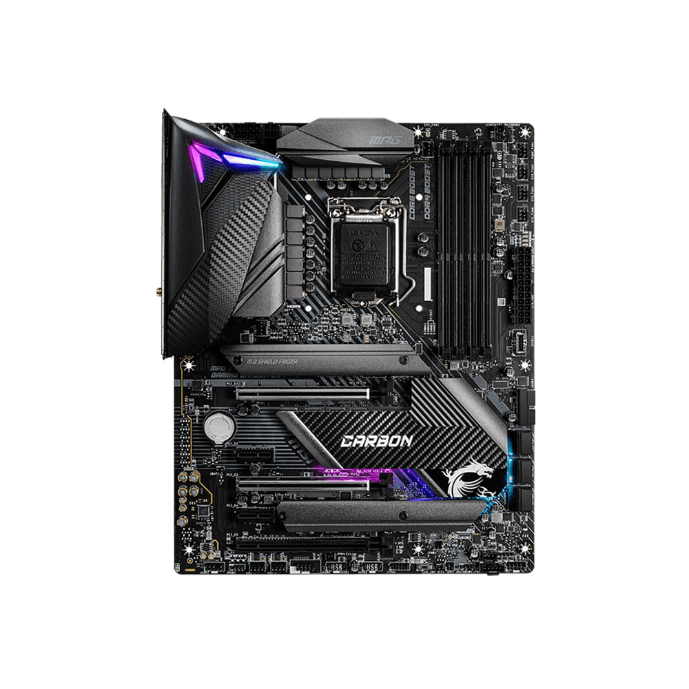 MSI MPG Z490 GAMING CARBON WIFI Motherboard - LGA 1200, DDR4, PCIe 3.0, ATX
