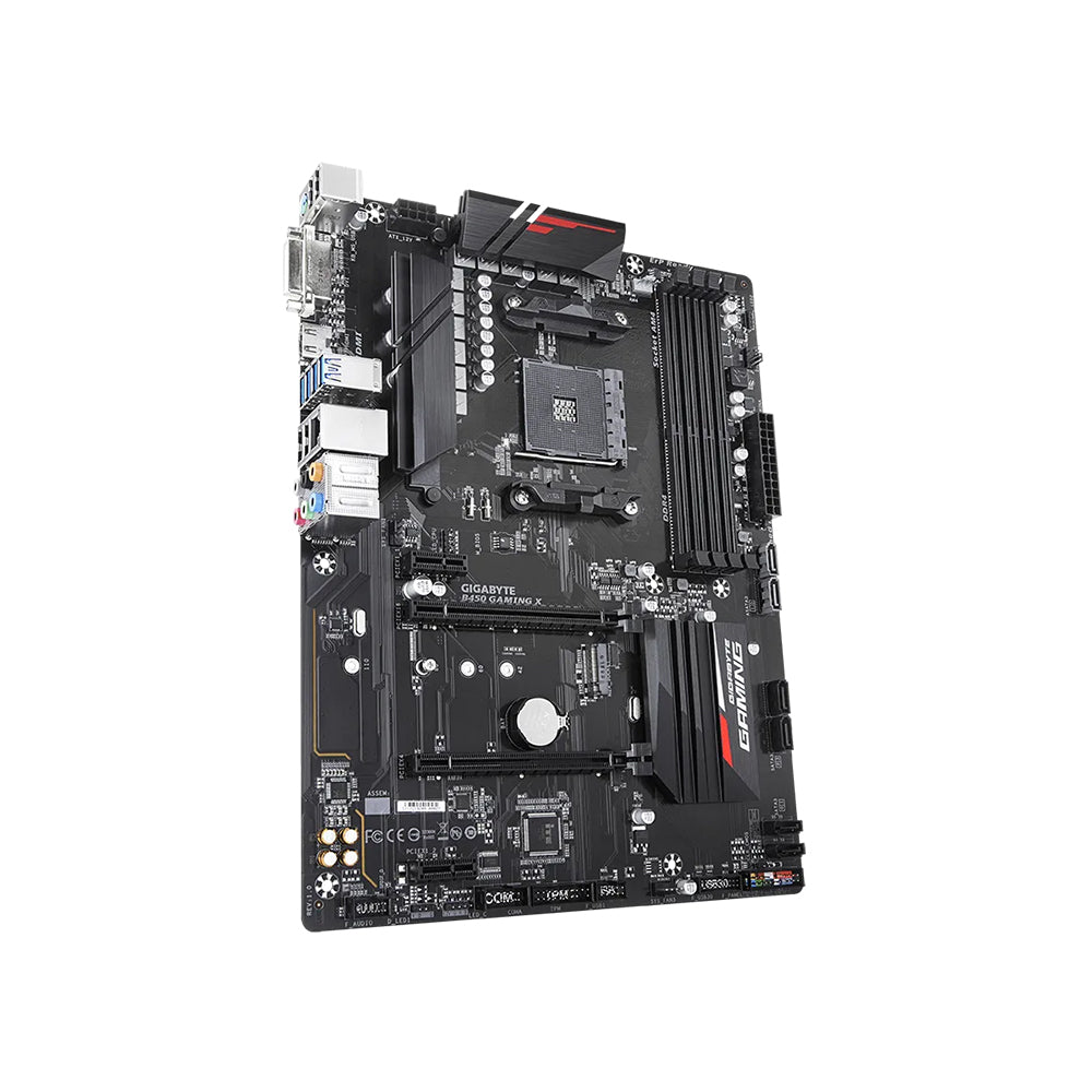Gigabyte B450 Gaming X Motherboard - LGA AM4, AMD B450, DDR4, Micro ATX