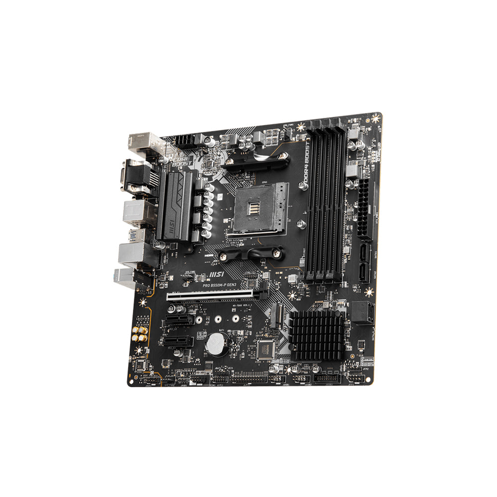 MSI PRO B550M-P GEN3 Motherboard - AM4, DDR4, PCIe 3.0, Micro-ATX