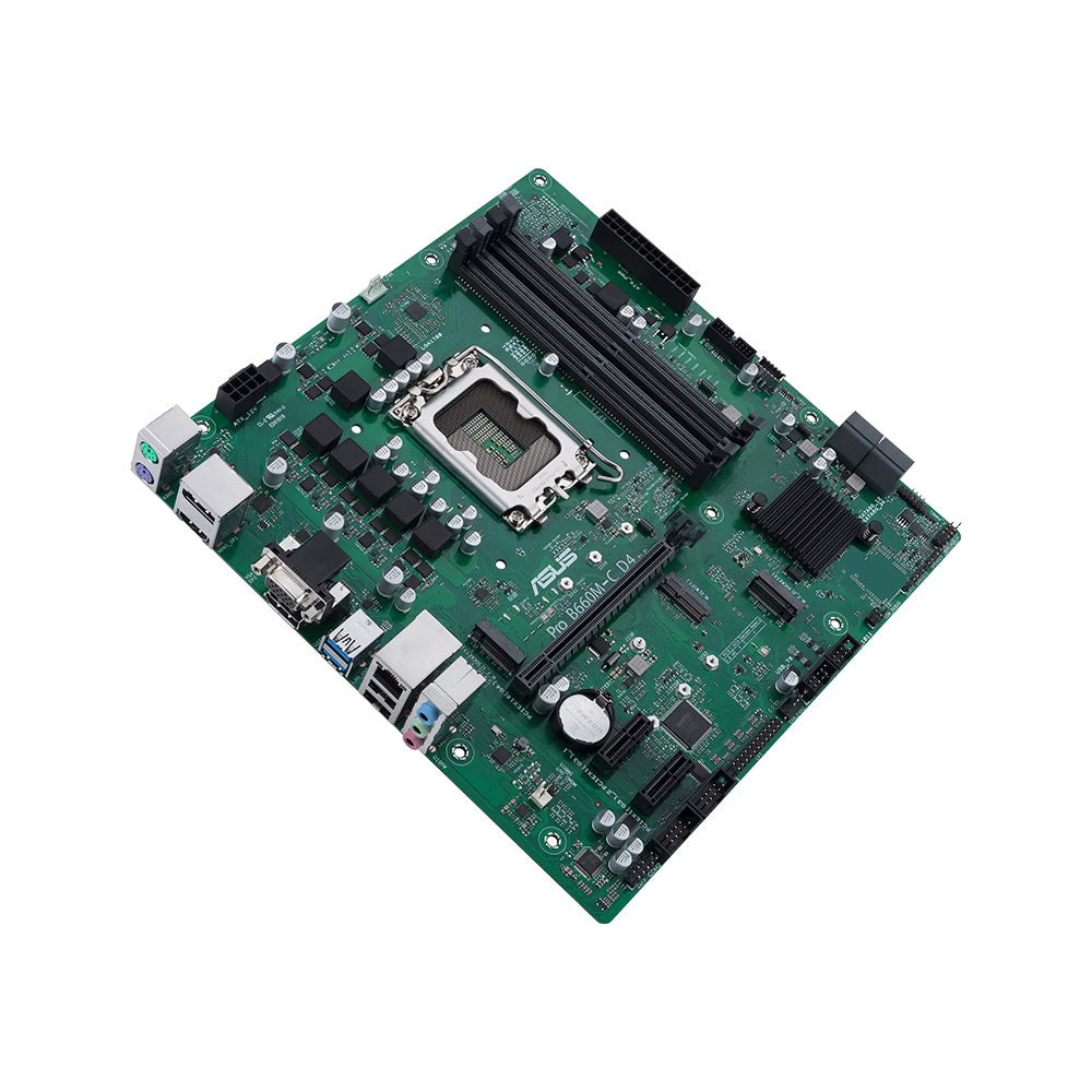 ASUS Pro B660M-C D4 CSM Micro ATX Motherboard - LGA 1700, Intel B660, DDR4, PCIe 4.0, Wi-Fi Support