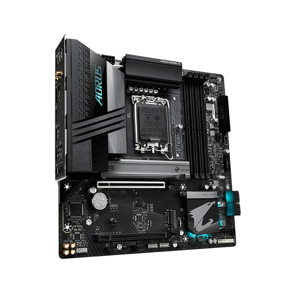 Gigabyte B760M AORUS PRO AX Motherboard - LGA 1700, Intel B760, DDR5, Micro ATX