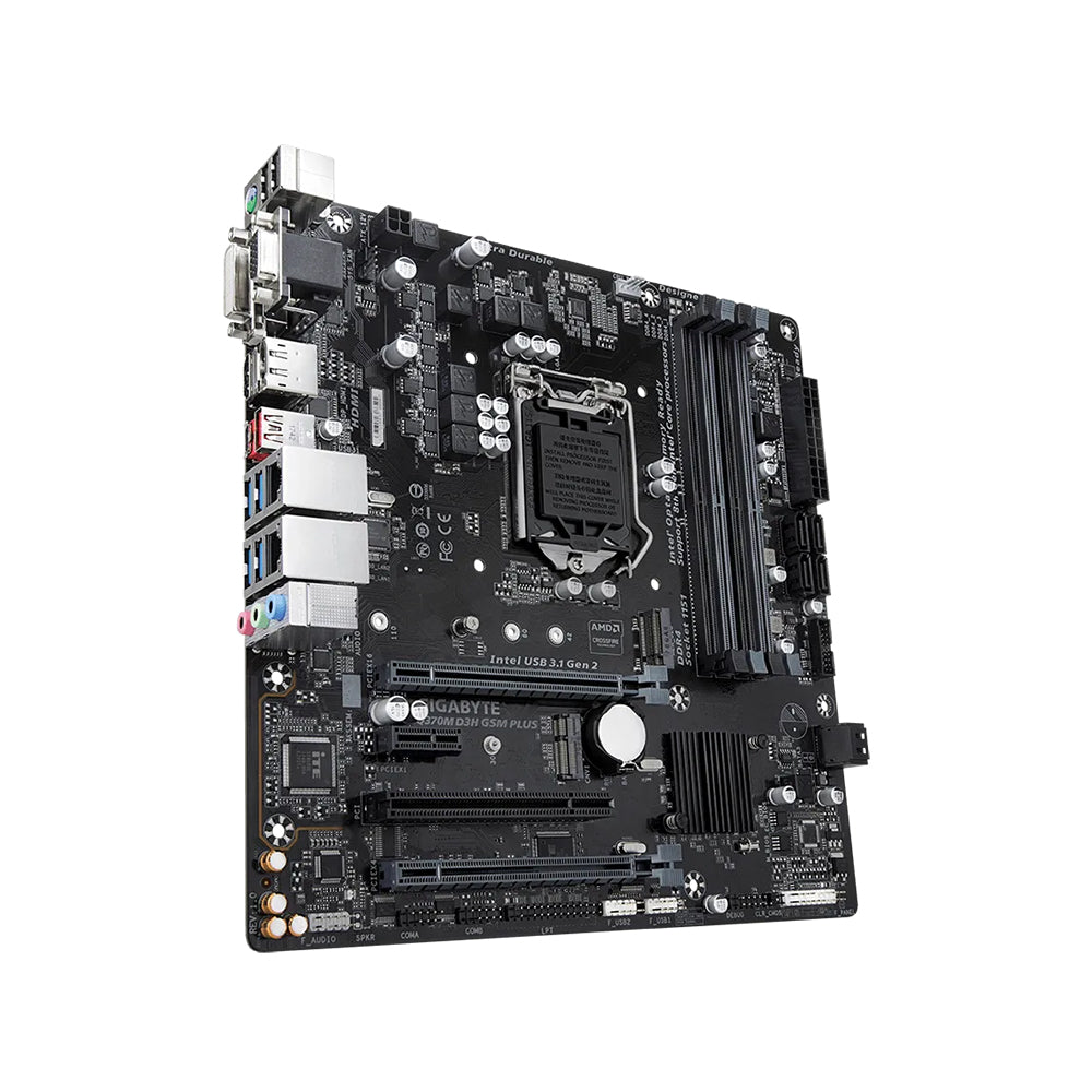 Gigabyte Q370M D3H GSM PLUS (rev. 1.0) Motherboard - LGA 1151, Intel Q370, DDR4, Micro ATX