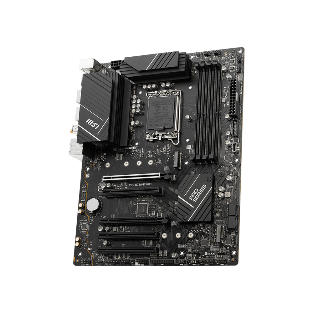 MSI PRO B760-P WIFI Motherboard - LGA 1700, DDR5, PCIe 4.0, ATX