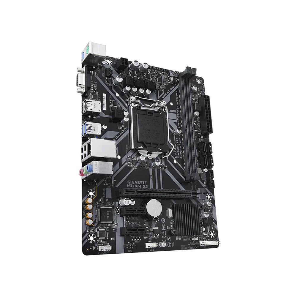 Gigabyte GA-H310M-S2 (rev. 1.0) Motherboard - LGA 1151, Intel H310, DDR4, Micro ATX