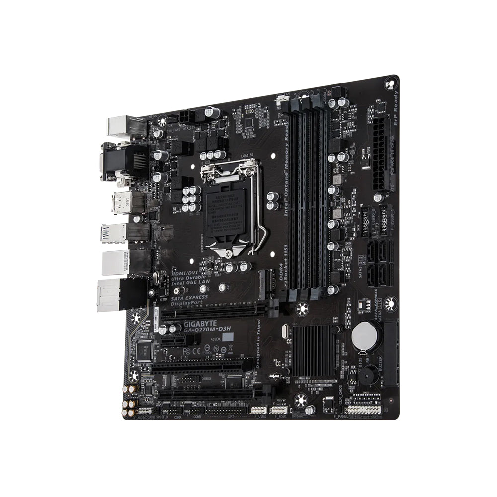 Gigabyte GA-Q270M-D3H (rev. 1.0) Motherboard - LGA 1151, Intel Q270, DDR4, Micro ATX