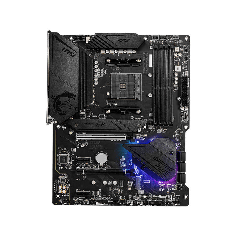 MSI MPG B550 GAMING PLUS Motherboard - AM4, DDR4, PCIe 4.0, ATX