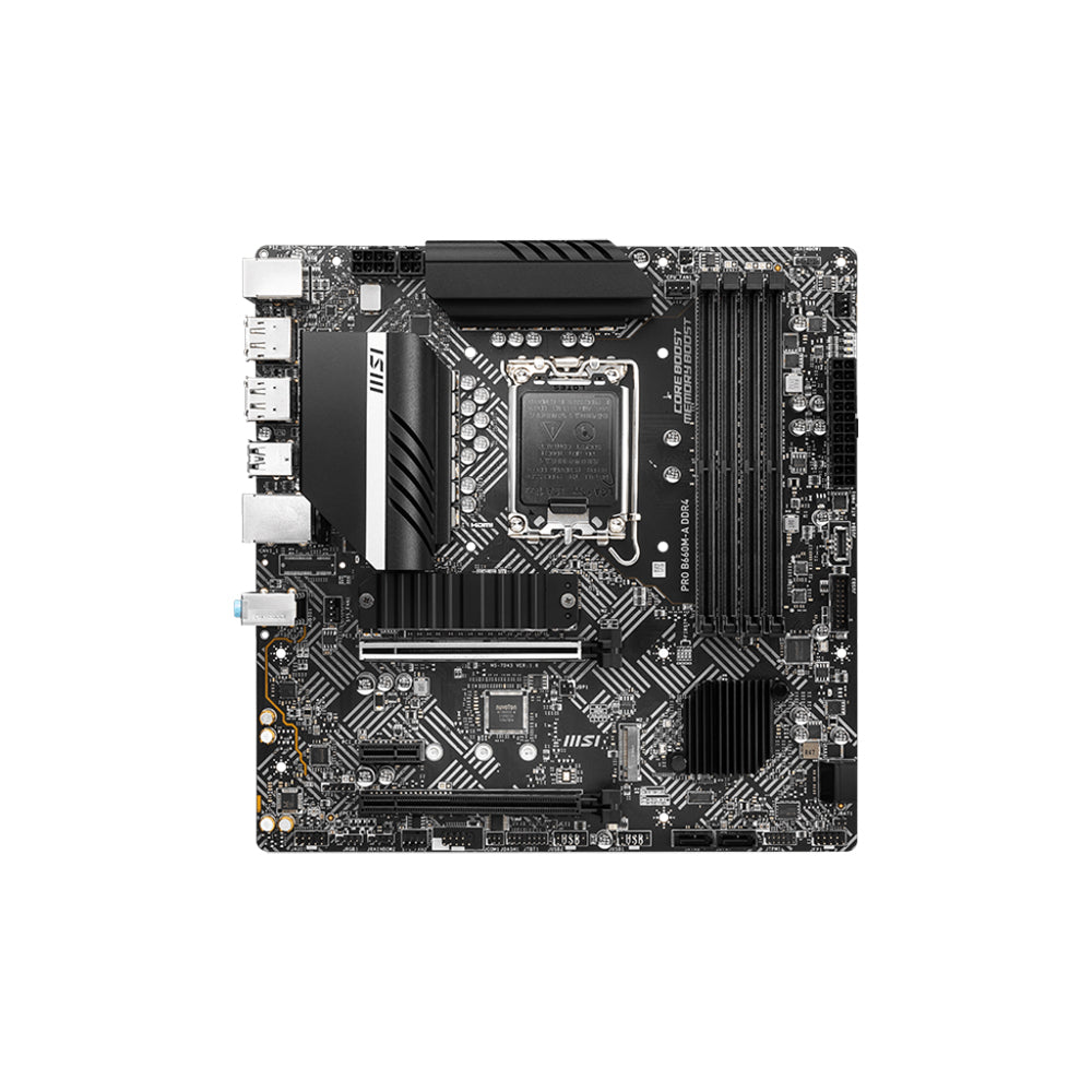 MSI PRO B660M-A DDR4 Motherboard - LGA 1700, DDR4, PCIe 4.0, Micro-ATX