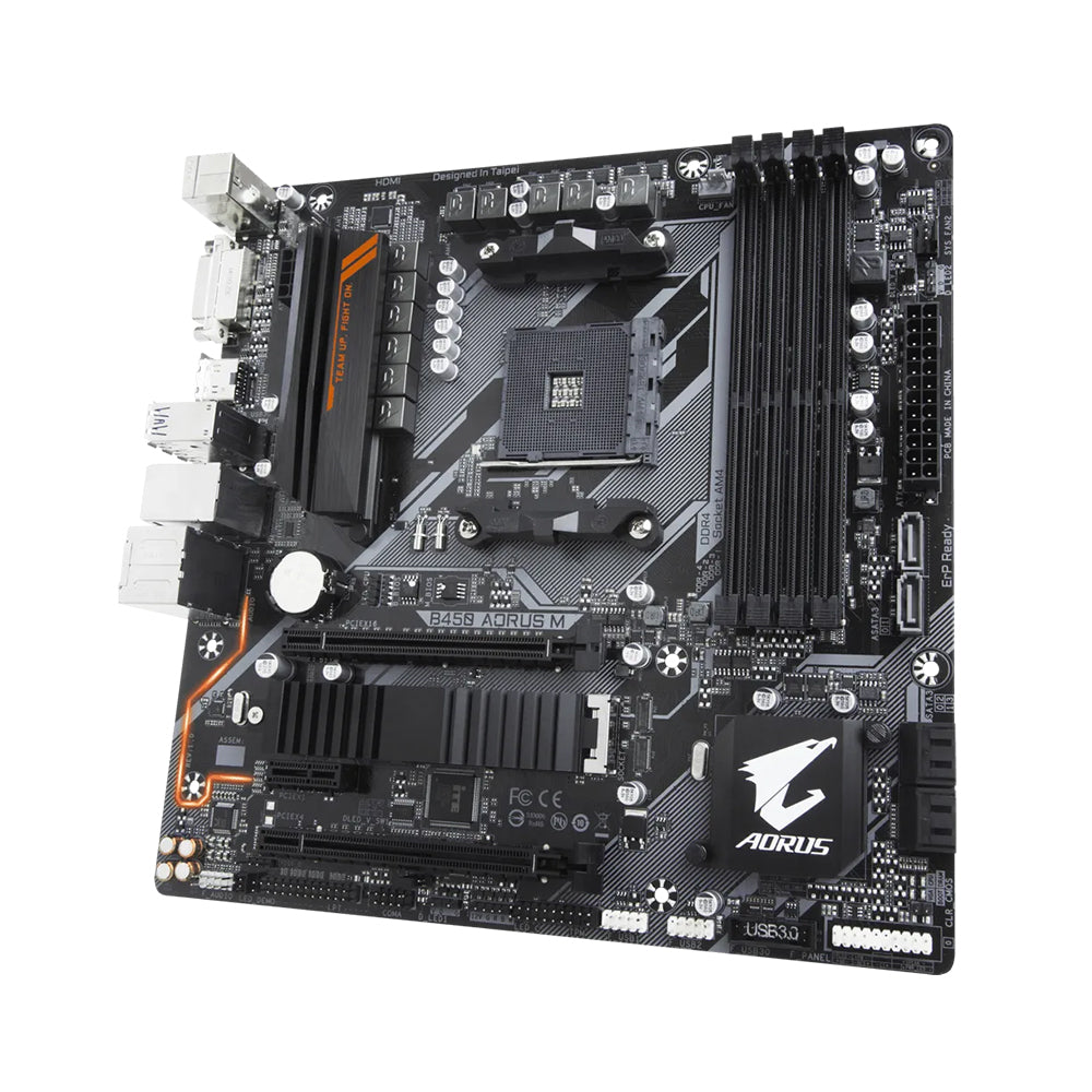 Gigabyte B450 AORUS M Motherboard - LGA AM4, AMD B450, DDR4, Micro ATX