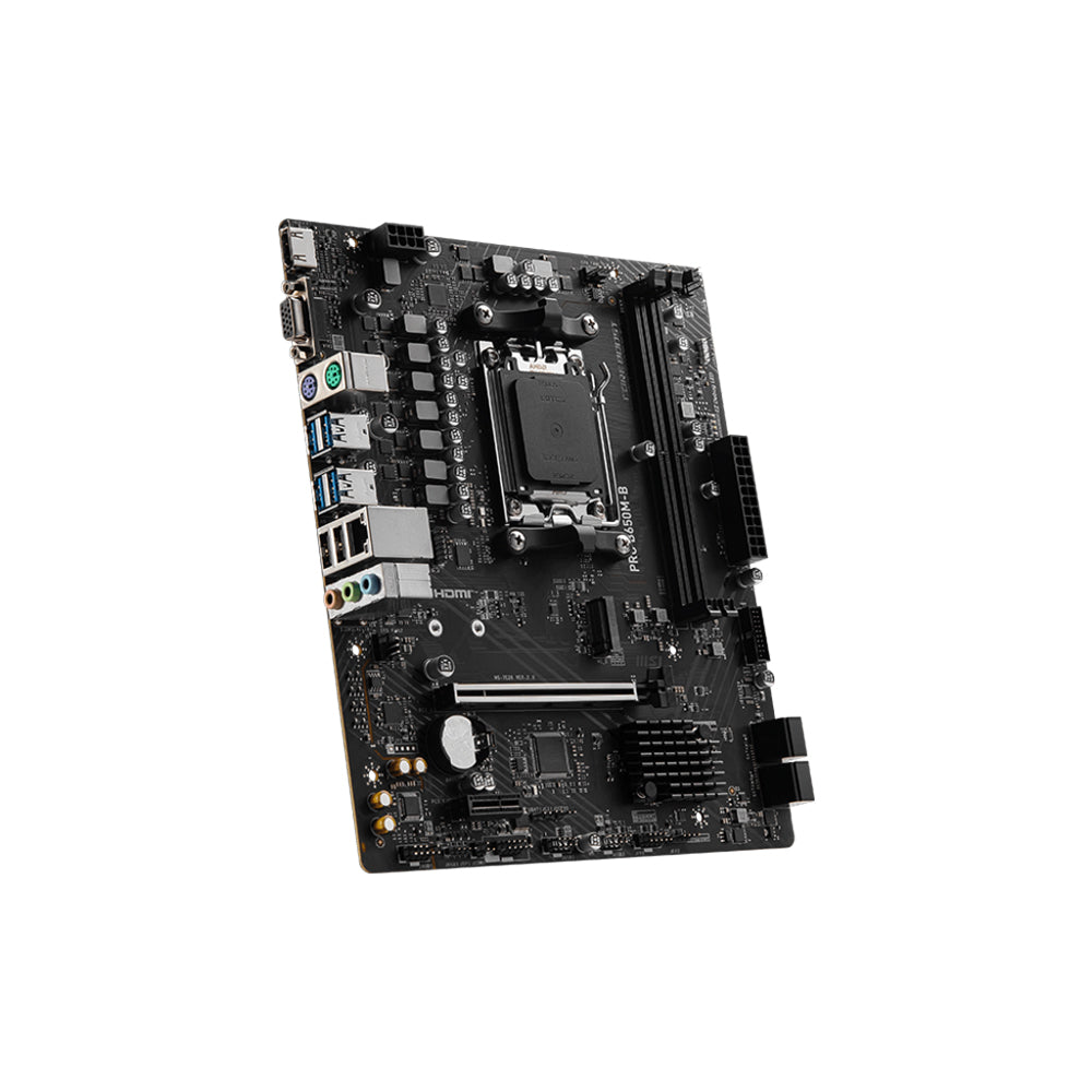 MSI PRO B650M-B Motherboard - AM5, DDR5, PCIe 4.0, Micro-ATX