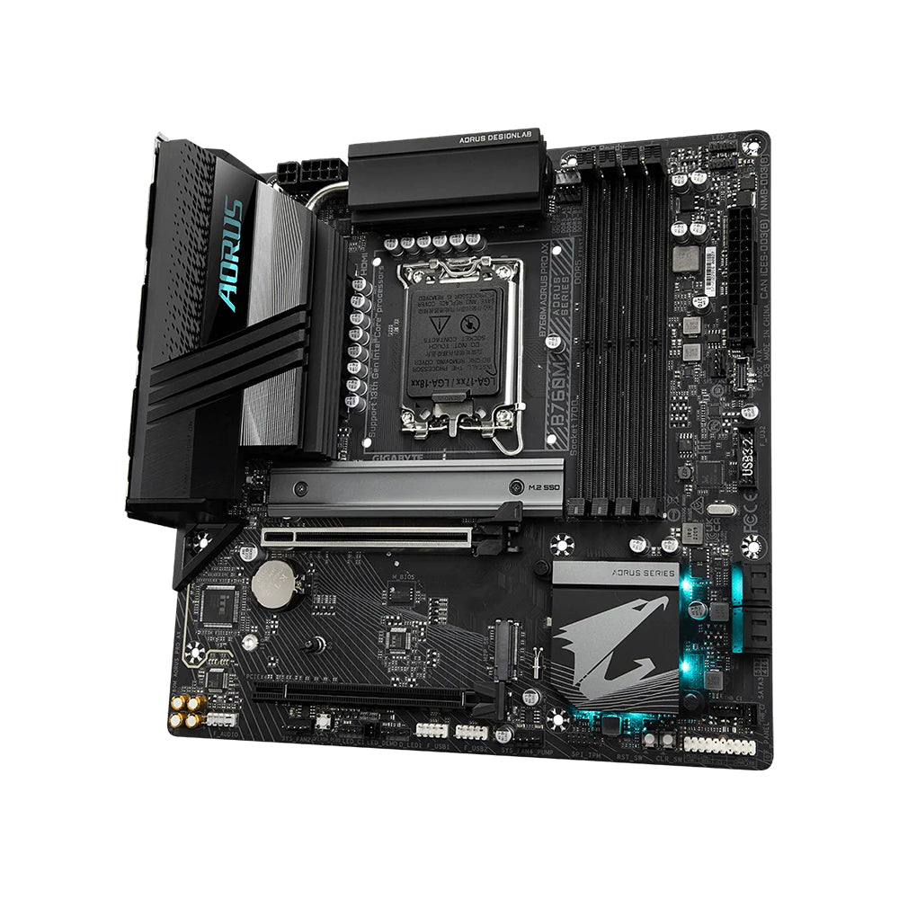 Gigabyte B760M AORUS PRO AX Motherboard - LGA 1700, Intel B760, DDR5, Micro ATX