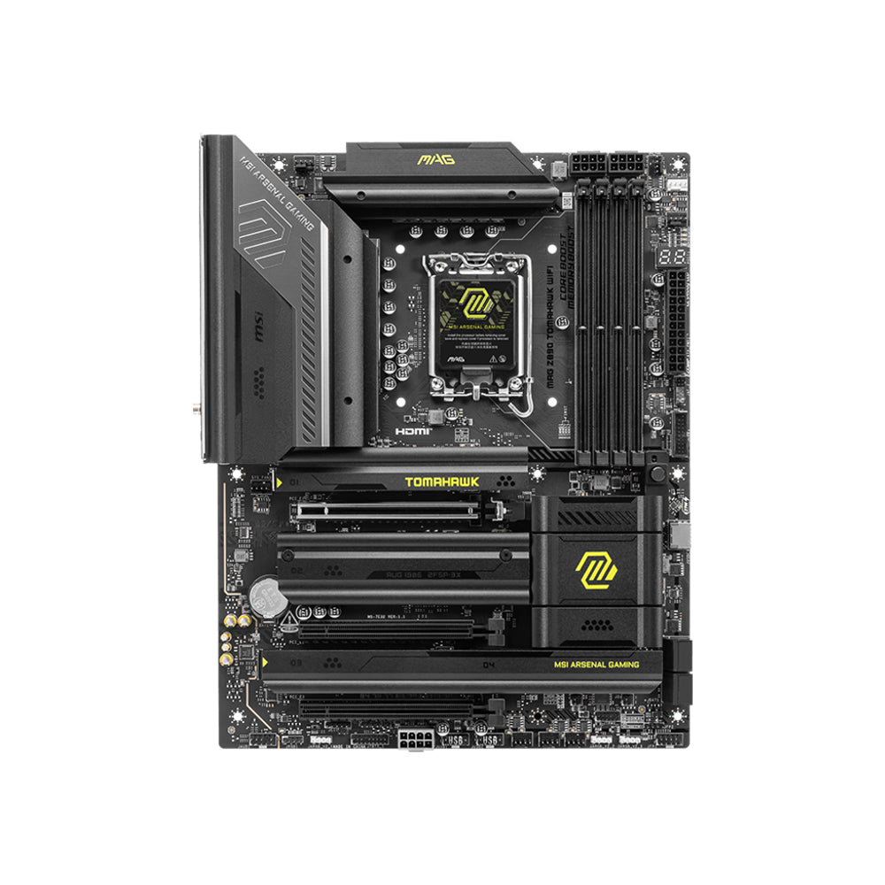 MSI MAG Z890 Tomahawk Wi-Fi Motherboard - LGA 1851, DDR5, PCIe 5.0, ATX