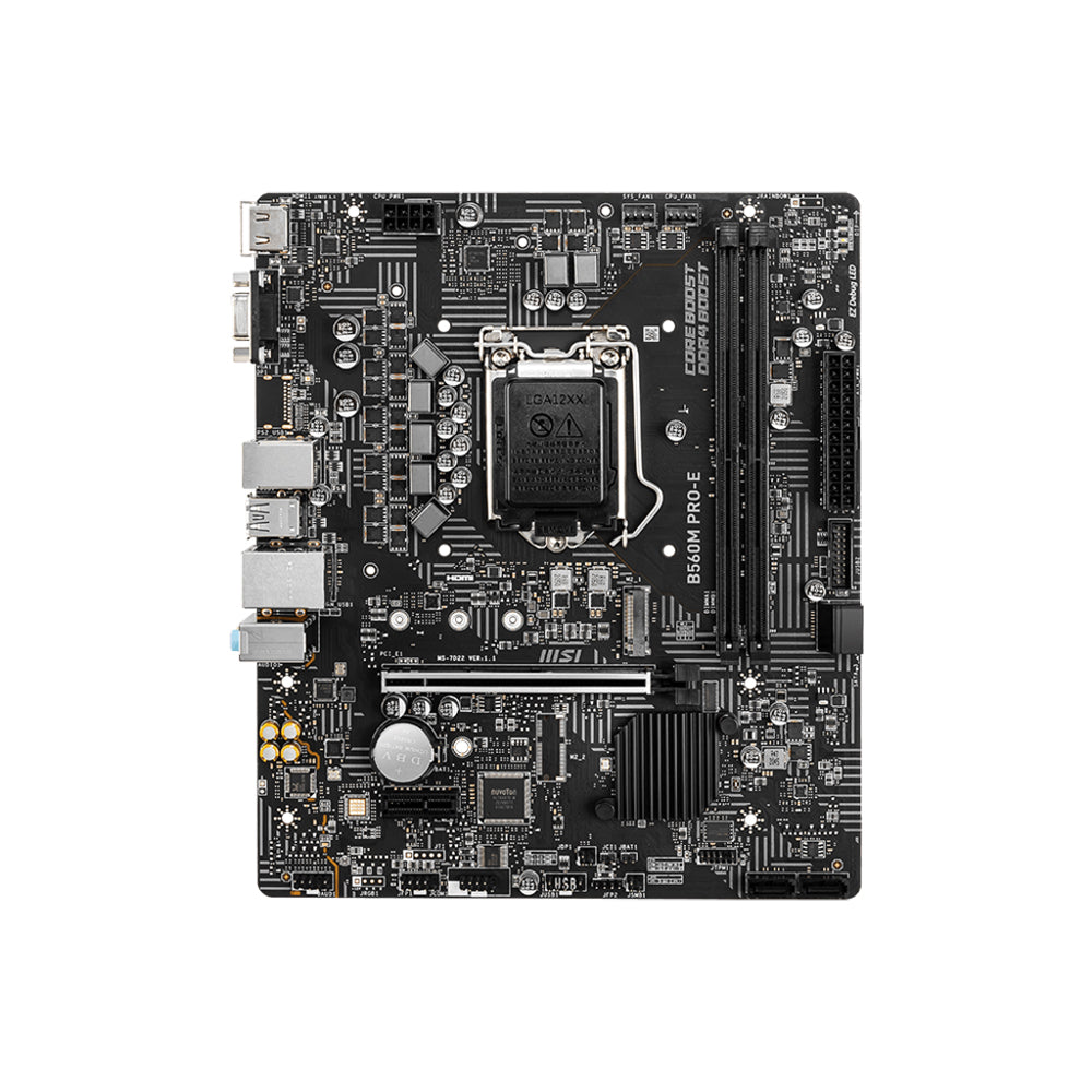 MSI B560M PRO-E Motherboard - LGA 1200, DDR4, PCIe 4.0, Micro-ATX