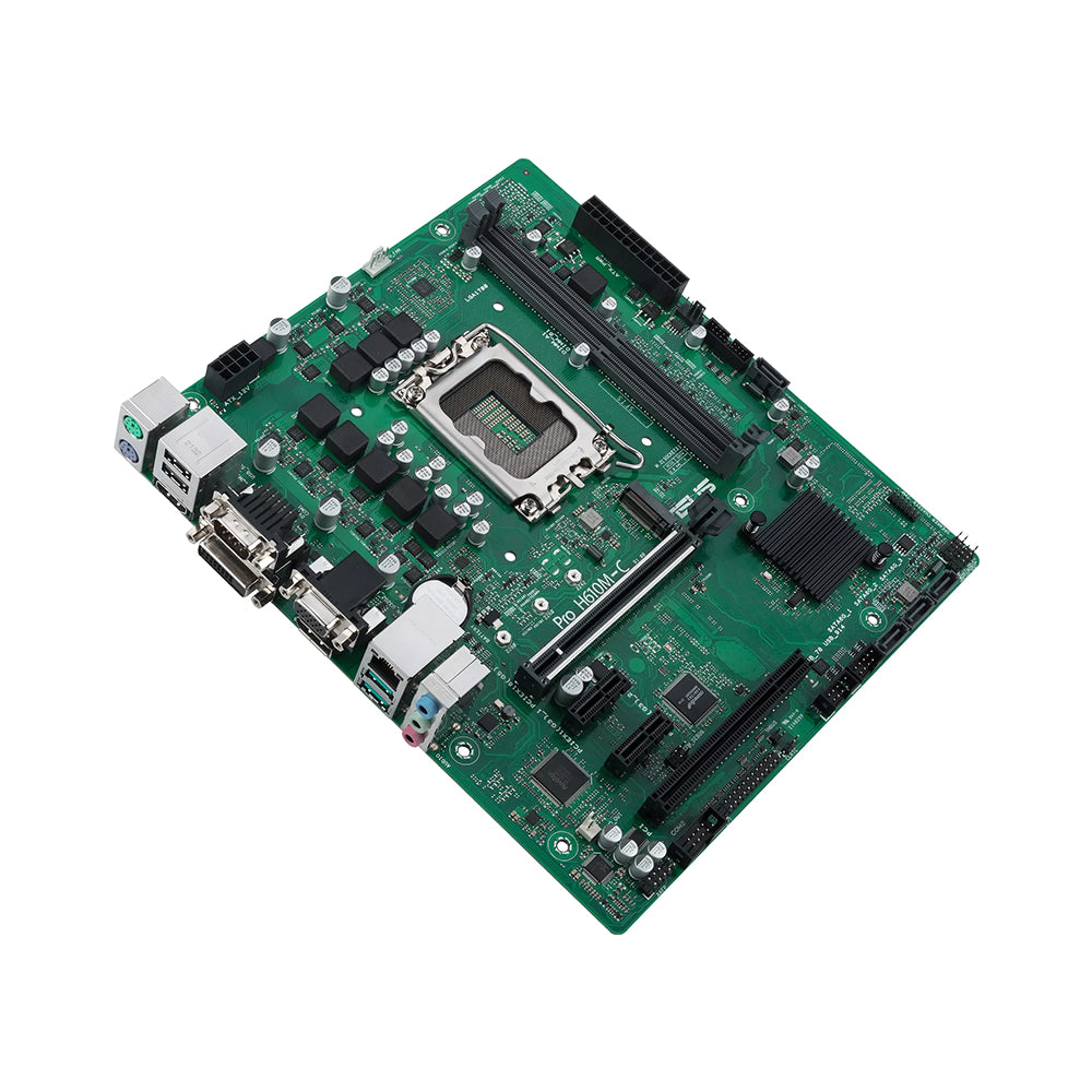ASUS Pro H610M-C-CSM Micro ATX Motherboard - LGA 1700, Intel H610, DDR5, PCIe 5.0, Enhanced Security Features