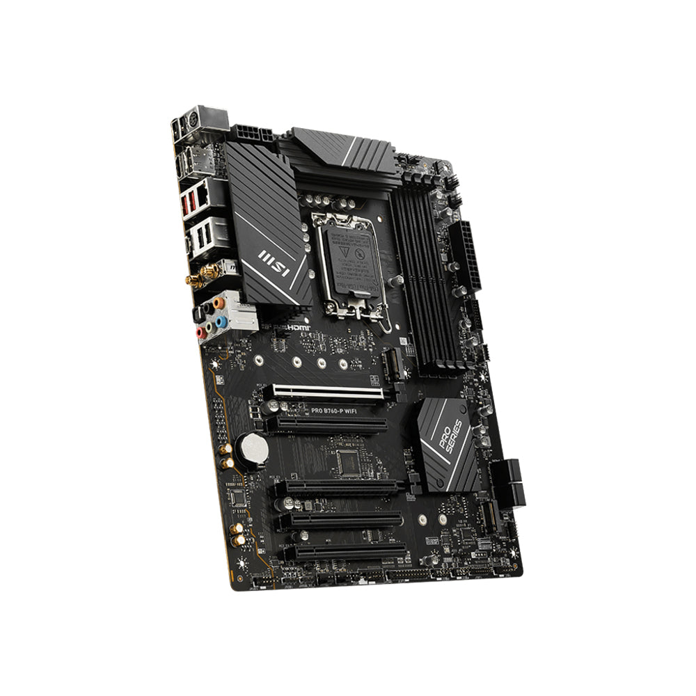 MSI PRO B760-P WIFI Motherboard - LGA 1700, DDR5, PCIe 4.0, ATX