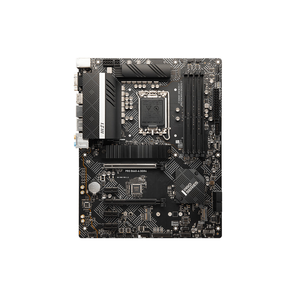 MSI PRO B660-A DDR4 Motherboard - LGA 1700, DDR4, PCIe 4.0, ATX
