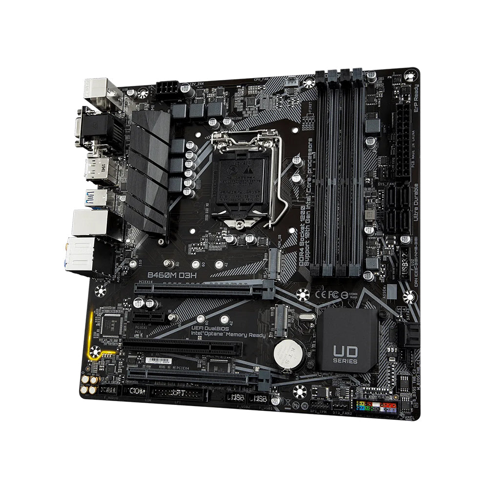 Gigabyte B460M D3H Motherboard - LGA 1200, Intel B460, DDR4, Micro ATX