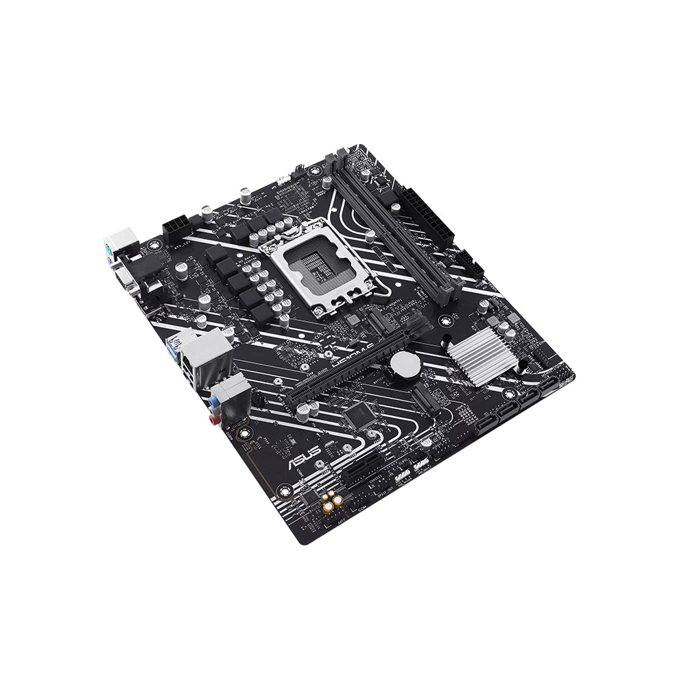 ASUS PRIME H610M-E Micro ATX Motherboard - LGA 1700, Intel H610, DDR4, PCIe 4.0, Dual M.2
