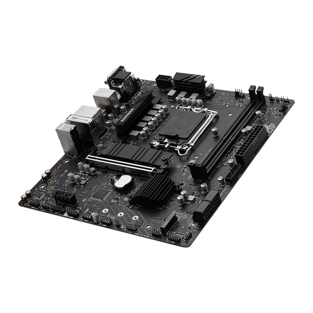 MSI B760M BOMBER WIFI Motherboard - LGA 1700, DDR5, PCIe 4.0, Micro-ATX
