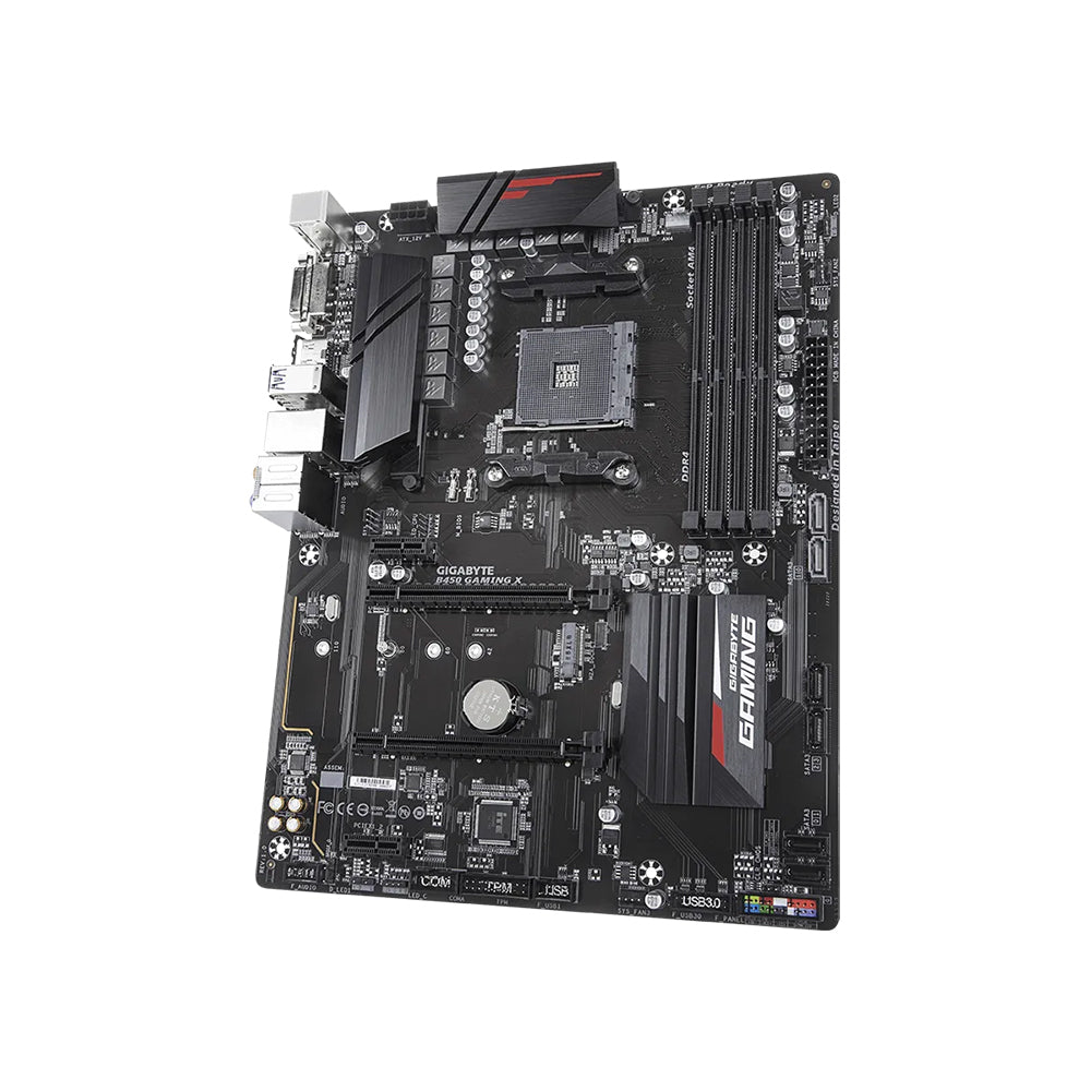 Gigabyte B450 Gaming X Motherboard - LGA AM4, AMD B450, DDR4, Micro ATX