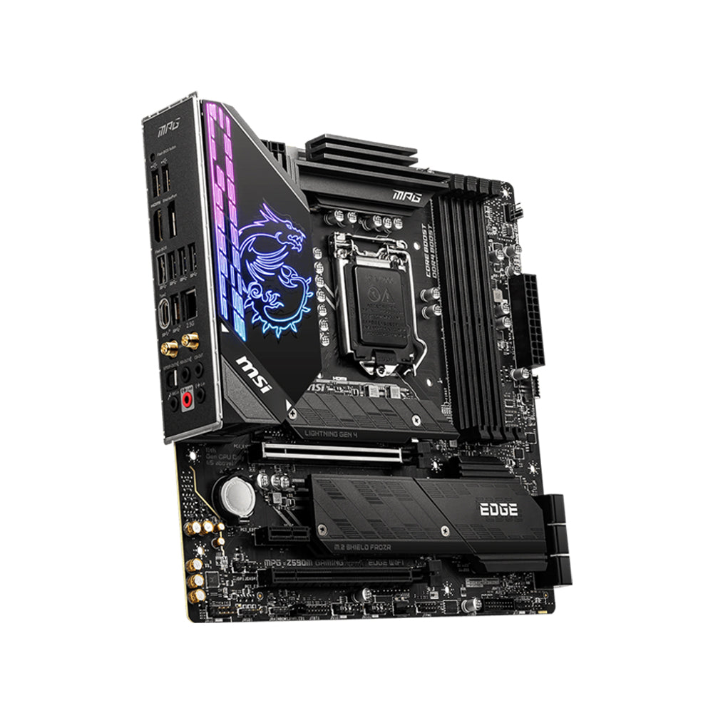 MSI MPG Z590M GAMING EDGE WIFI Motherboard - LGA 1200, DDR4, PCIe 4.0, Micro-ATX