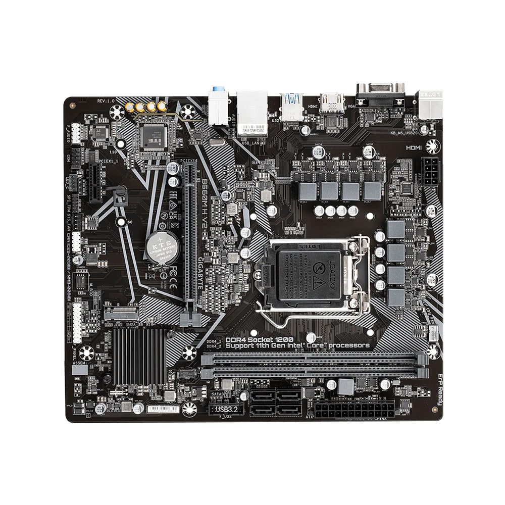 Gigabyte B560M H V2 Motherboard - LGA 1200, Intel B560, DDR4, Micro ATX