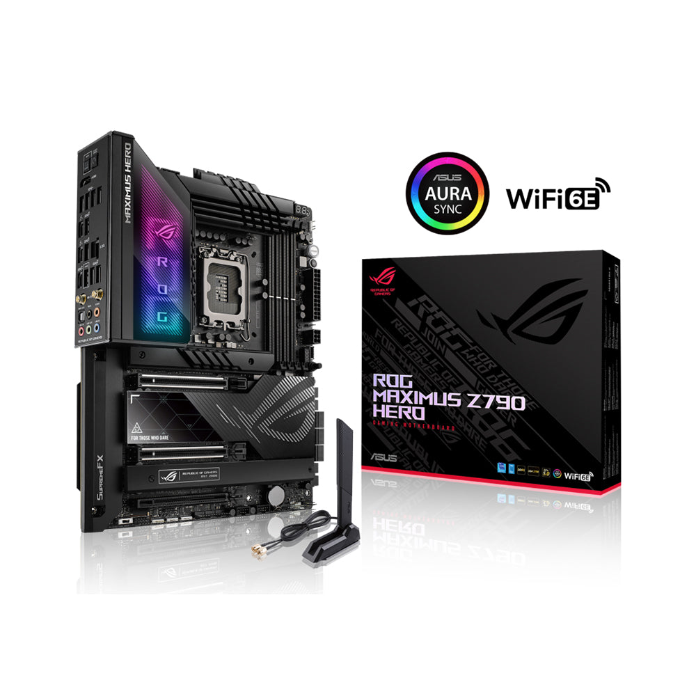 ASUS ROG Maximus Z790 Hero Motherboard - LGA 1700, Intel Z790, DDR5, PCIe 5.0, Wi-Fi 6E