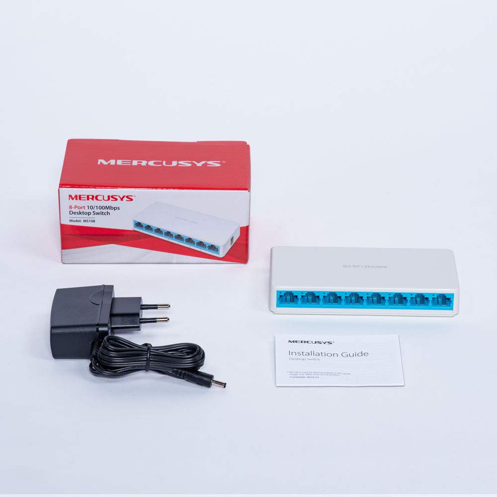 Mercusys MS108 8-Port 10/100Mbps Desktop Switch