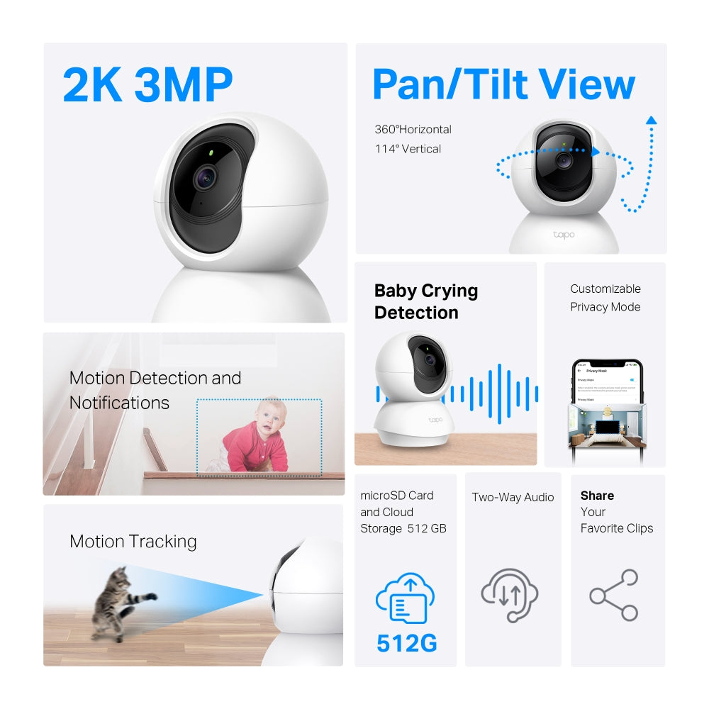 TP-Link Tapo C210 Pan/Tilt Wi-Fi Security Camera