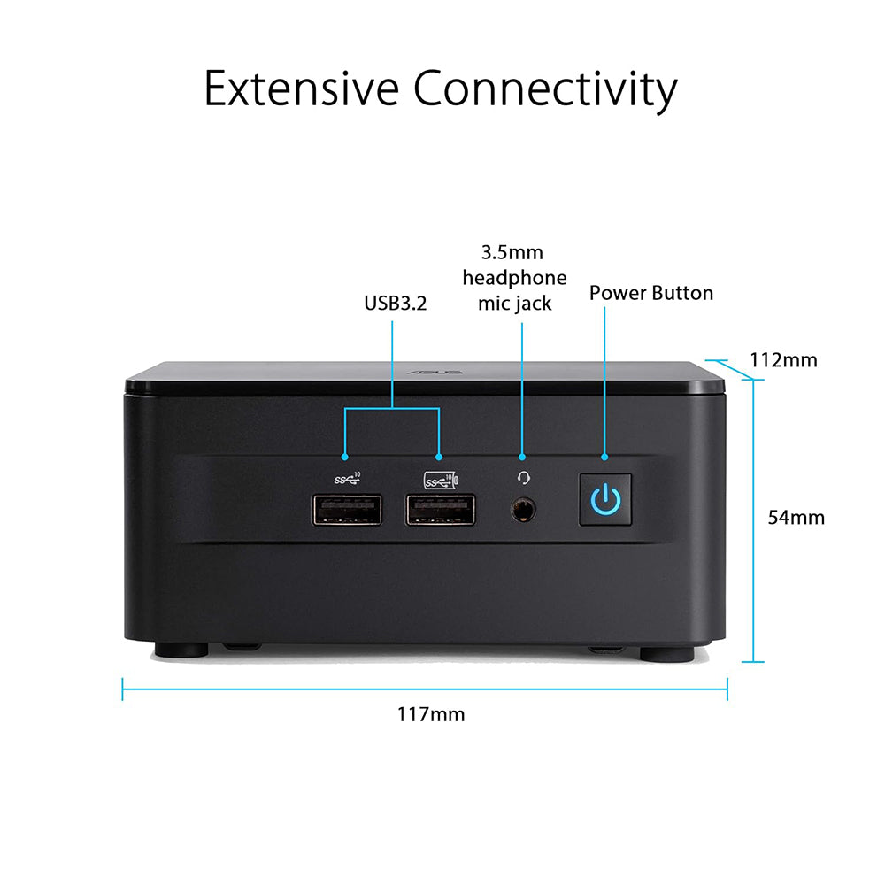 Intel NUC 12 Pro Kit RNUC12WSHI300000I - Mini PC with Core i3-1220P Processor