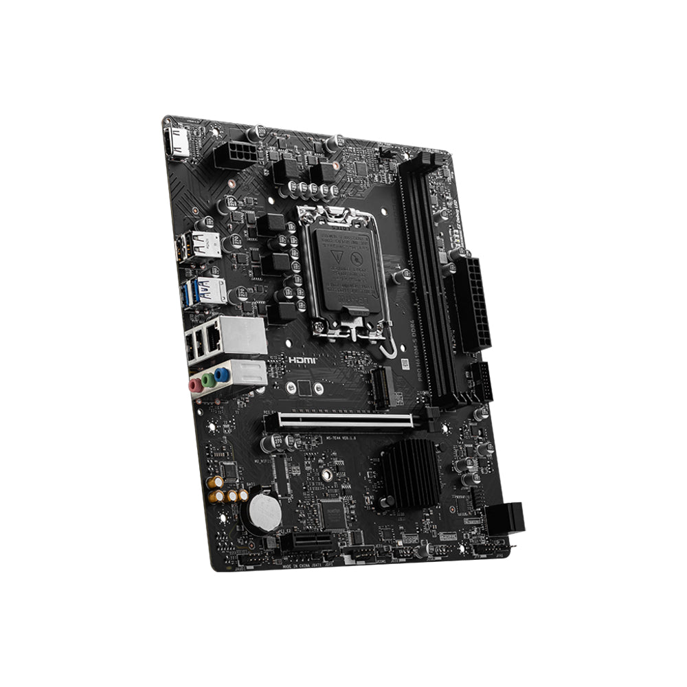 MSI PRO H610M-S DDR4 Motherboard - LGA 1700, DDR4, PCIe 4.0, Micro-ATX