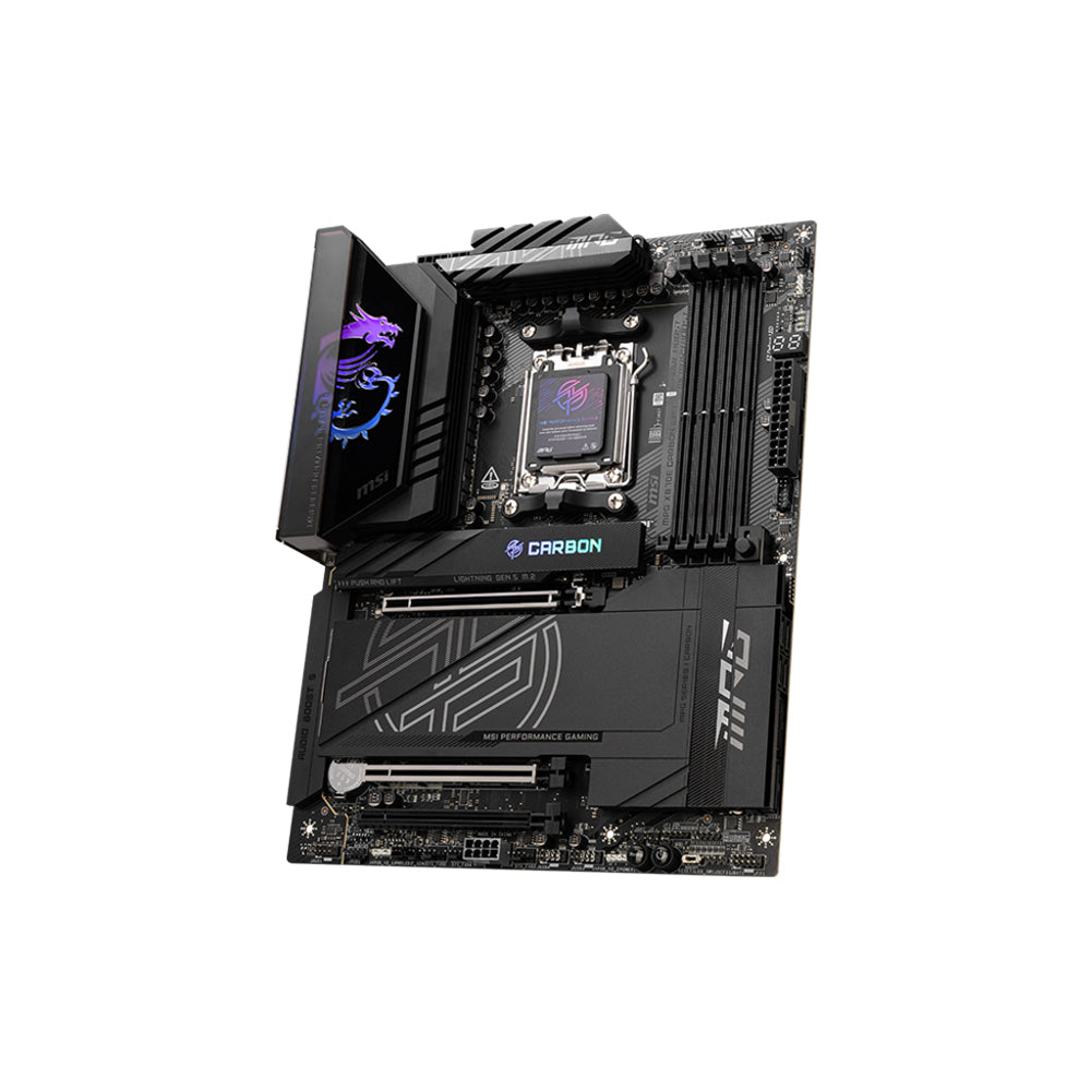 MSI MPG X870E CARBON WIFI Motherboard - AM5, DDR5, PCIe 5.0, ATX