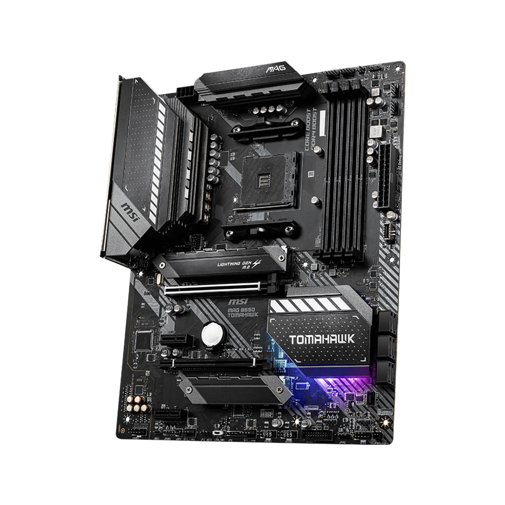 MSI MAG B550 Tomahawk MAX Wi-Fi Motherboard - ATX, DDR4, PCIe 4.0, AMD Ryzen Ready
