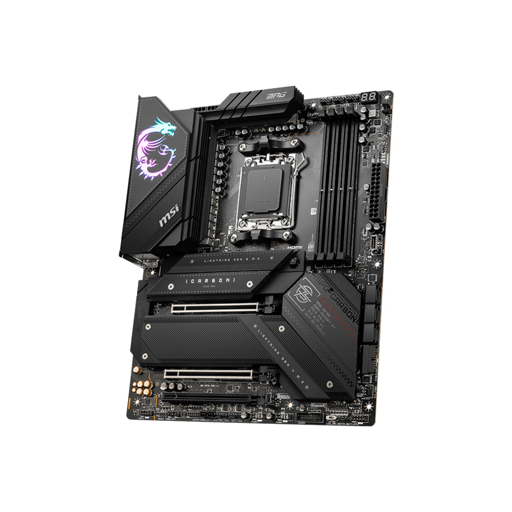 MSI MPG X670E CARBON WIFI Motherboard - AM5, DDR5, PCIe 5.0, ATX