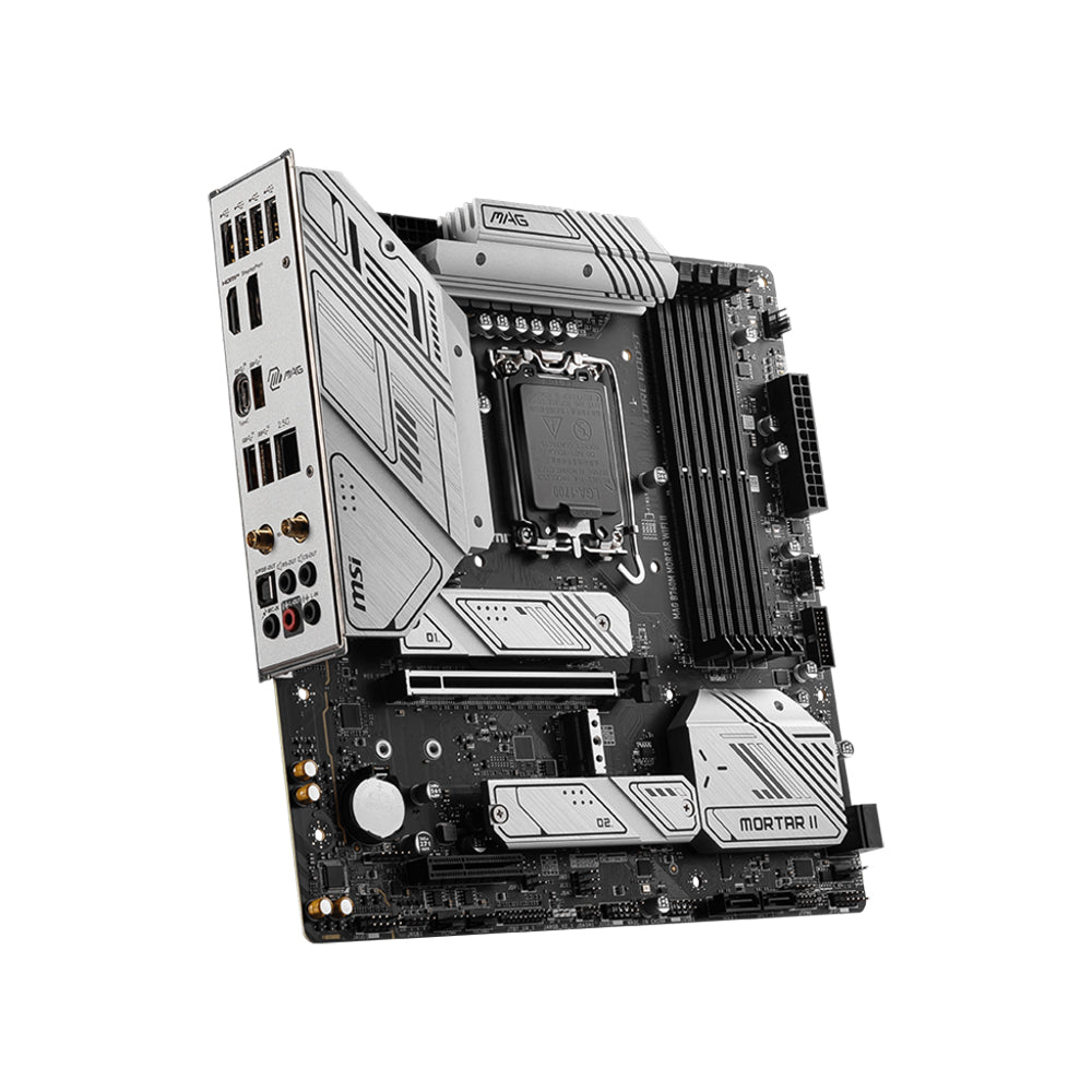 MSI MAG B760M Mortar Wi-Fi II Motherboard - LGA 1700, DDR5, PCIe 5.0, Micro-ATX