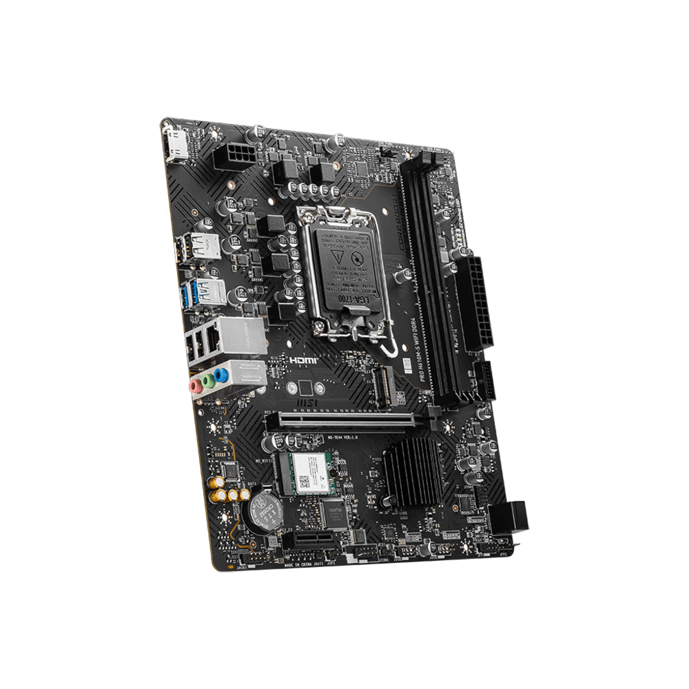 MSI PRO H610M-S WIFI DDR4 Motherboard - LGA 1700, DDR4, PCIe 4.0, Micro-ATX
