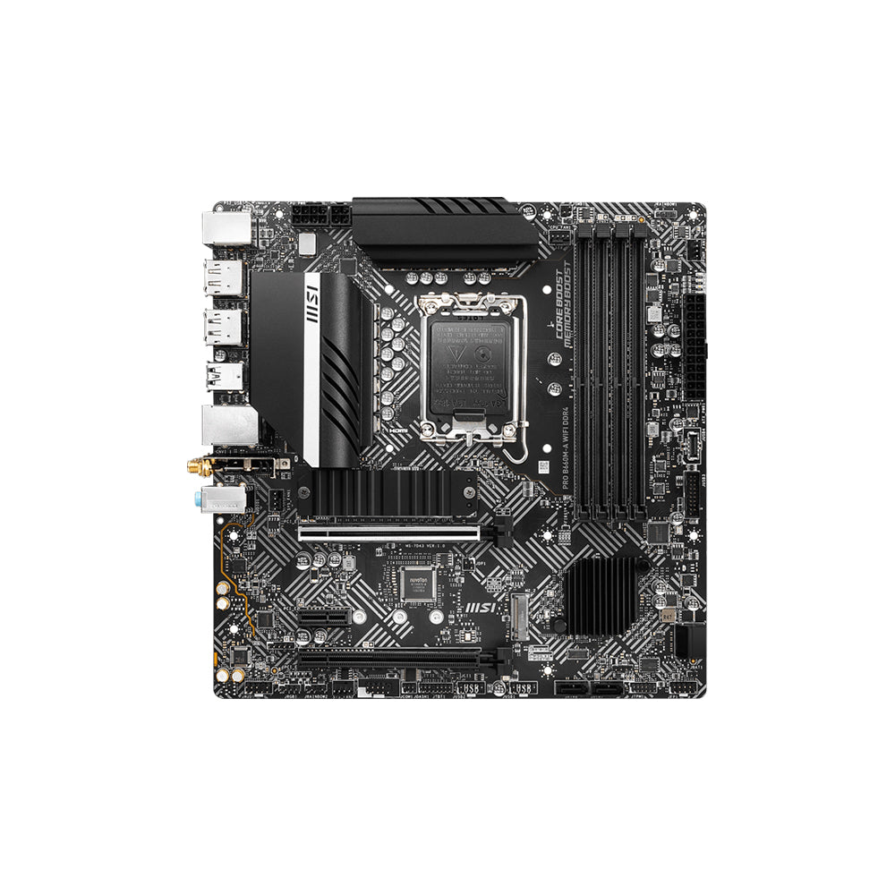 MSI PRO B660M-A WIFI DDR4 Motherboard - LGA 1700, DDR4, PCIe 4.0, Micro-ATX