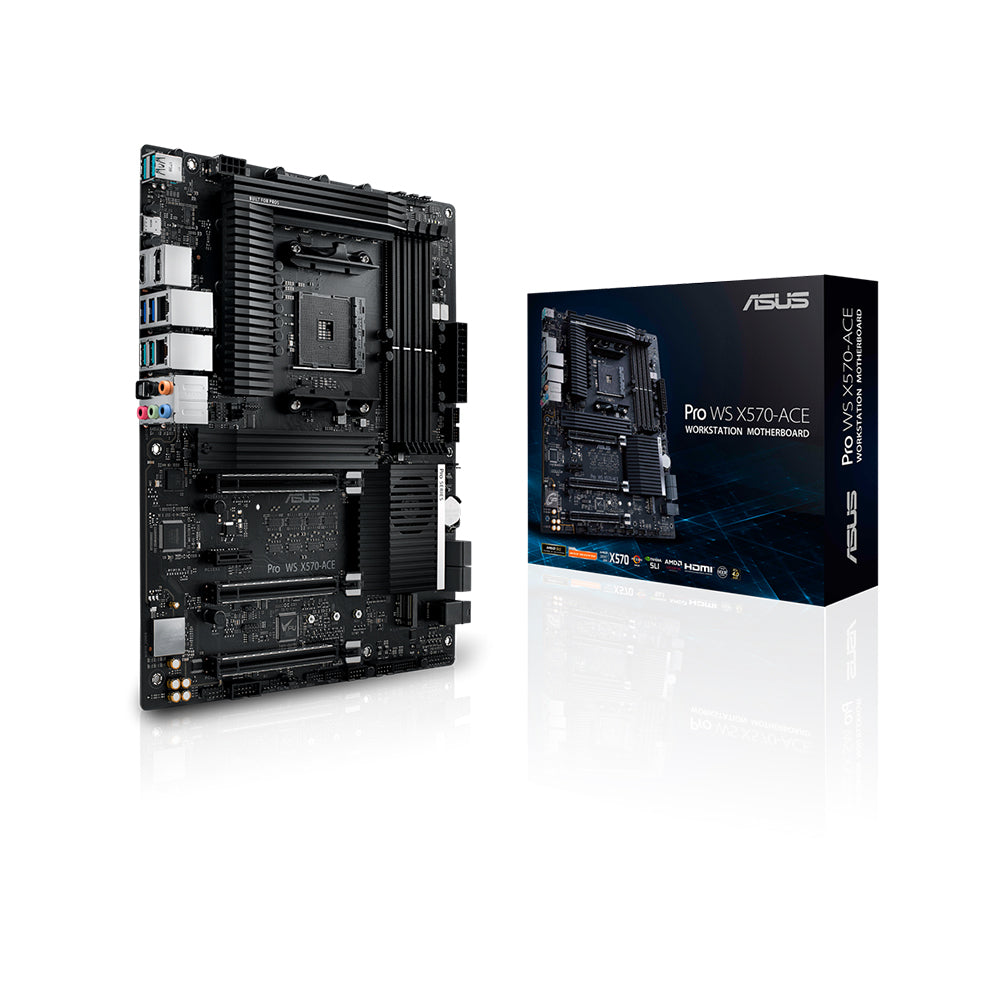 ASUS Pro WS X570-ACE Workstation Motherboard - AM4, AMD X570, DDR4, PCIe 4.0, Dual M.2, Wi-Fi